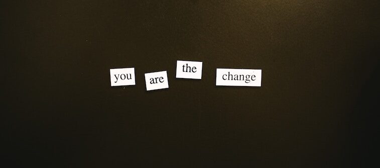 Refrigerator Magnets saying You Are The Change